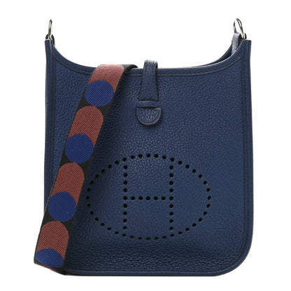 Hermes Taurillon Clemence Flipperball Sangle Evelyne TPM Bleu Saphir Black Bleu Saphir 1 of 11