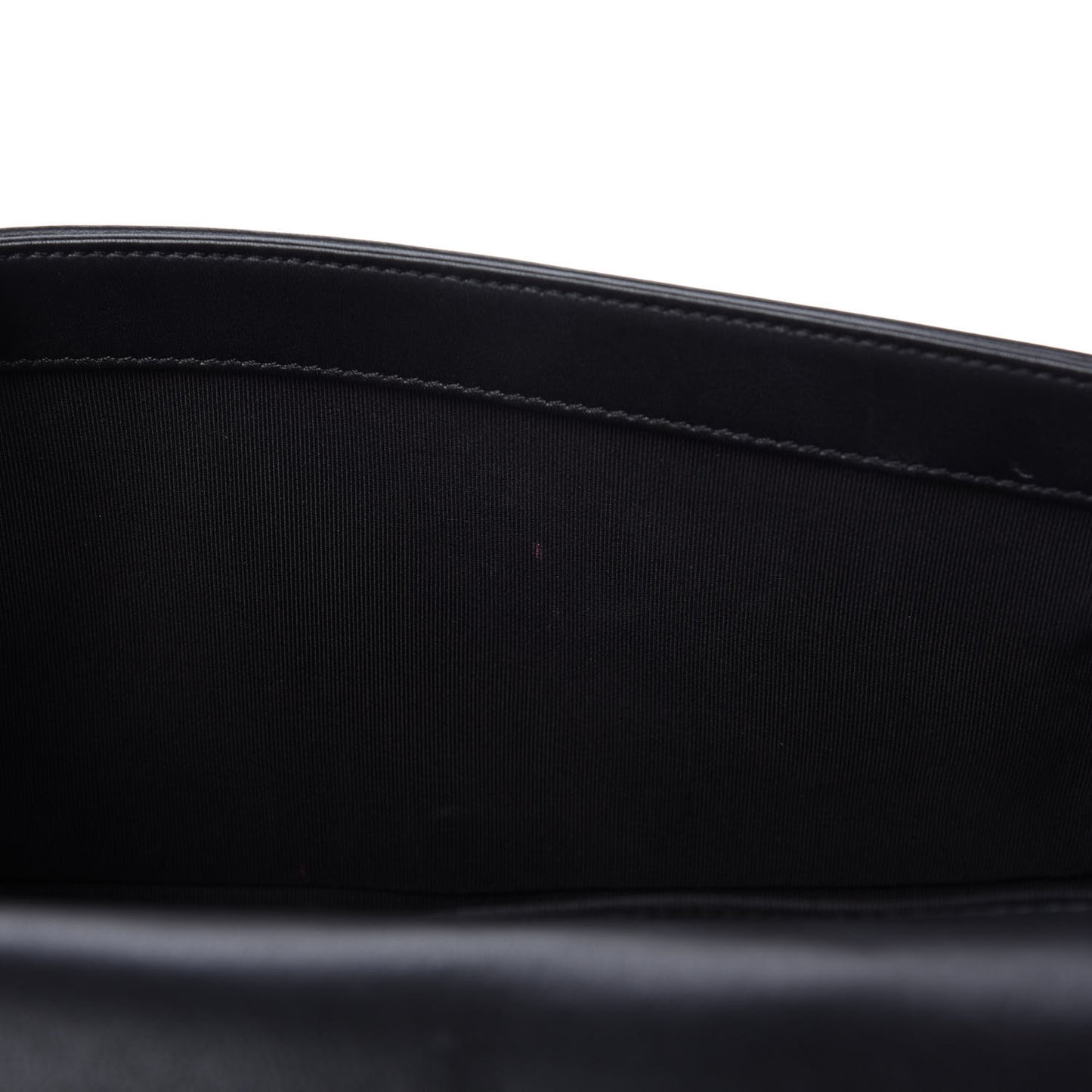 Calfskin Quilted Medium Boy Flap Black