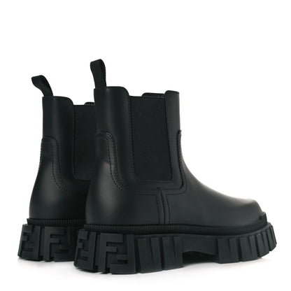 Fendi Calfskin Rubber Mens Fendi Force Chelsea Boots 7.5 Black 4 of 9