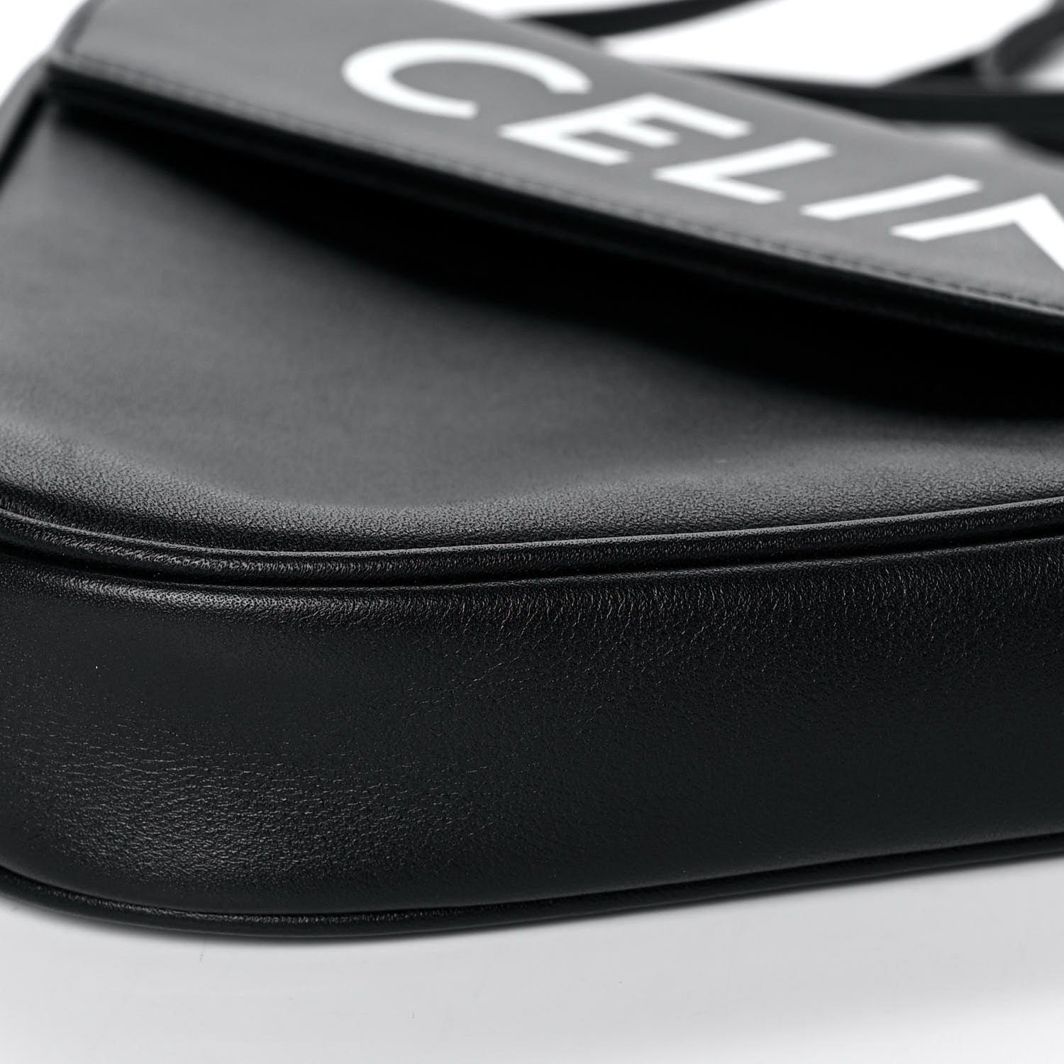 Celine Smooth Calfskin Triangle Crossbody Bag Black 9 of 9