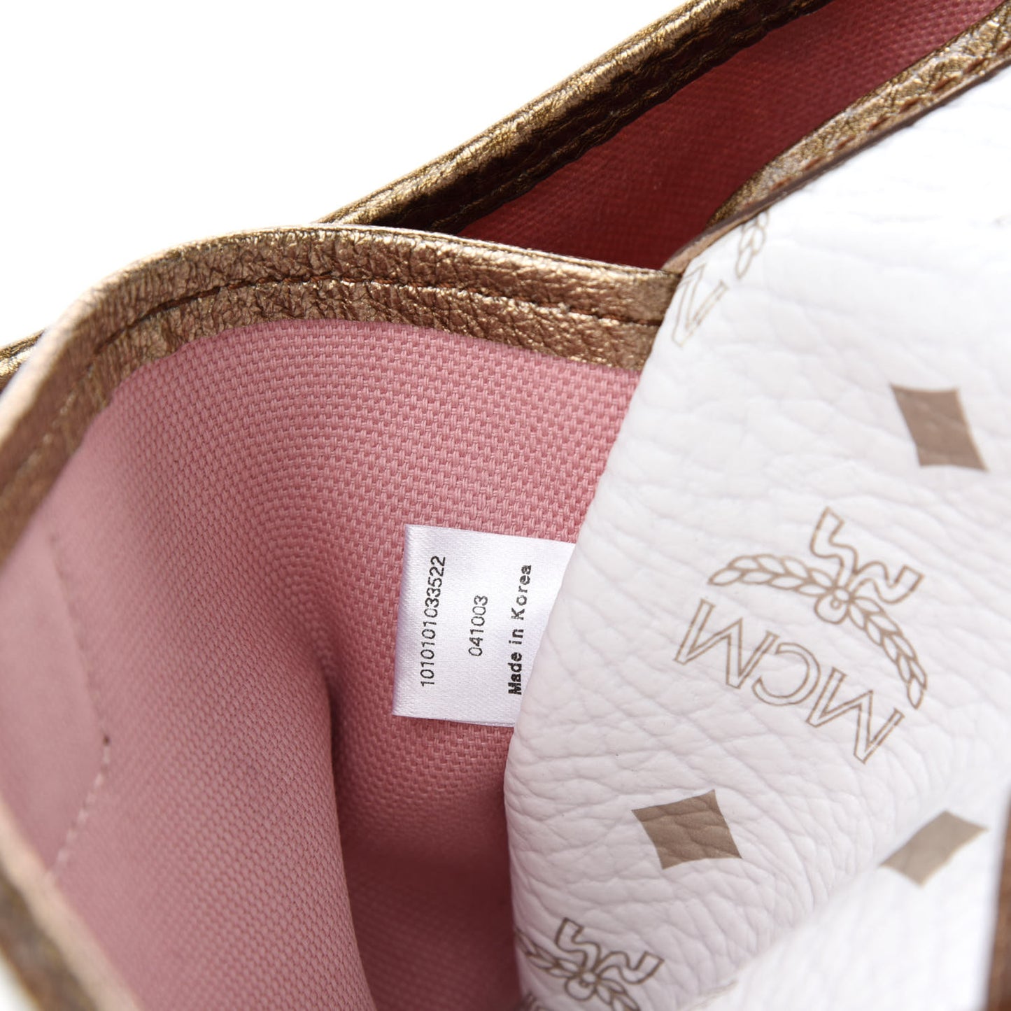 Visetos Striped Shooping Tote White