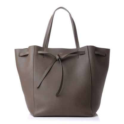 Celine Soft Grained Calfskin Medium Belt Cabas Phantom Souris 1 of 10