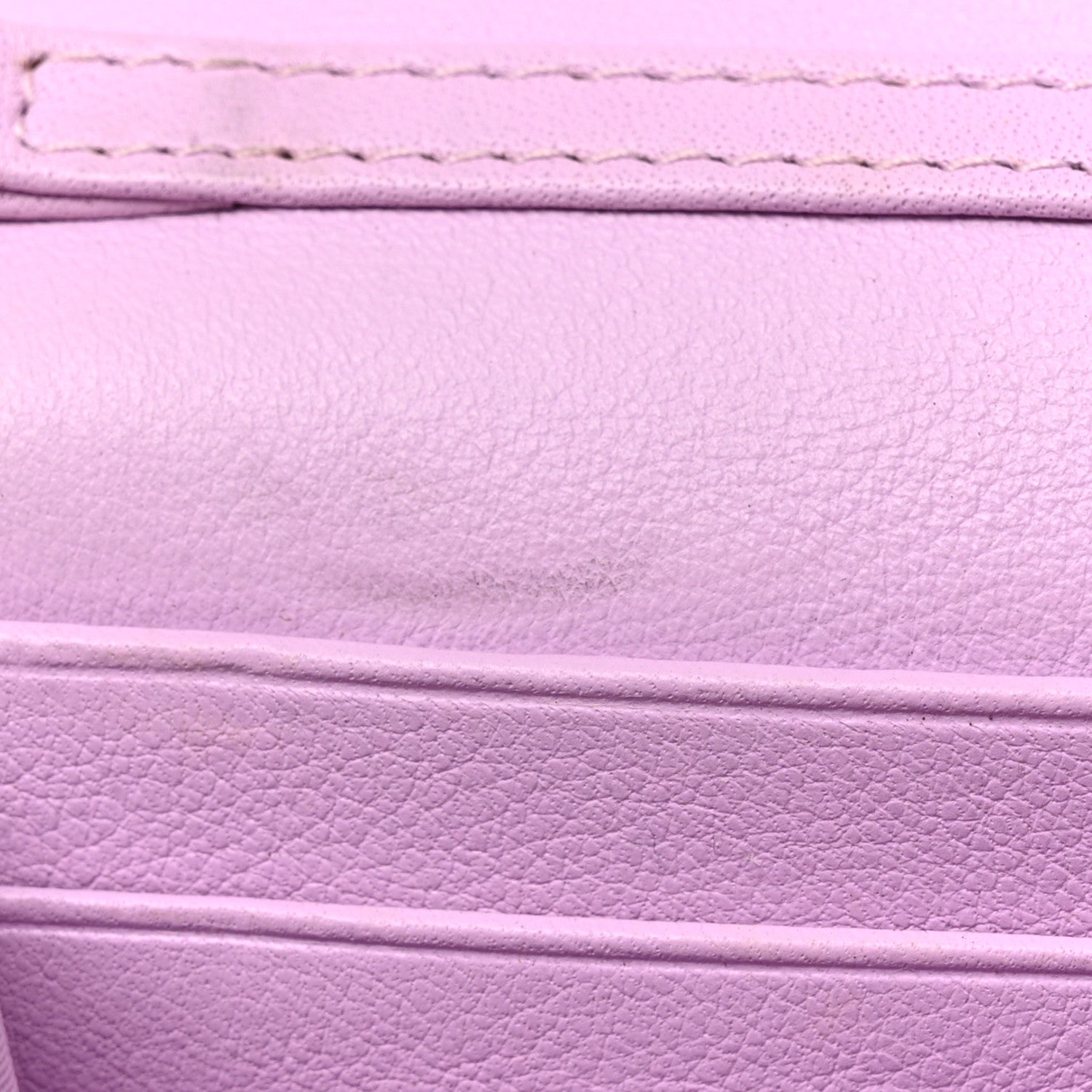 Christian Dior Calfskin Bi-Color Envelope Chain Wallet Red Purple 12 of 18