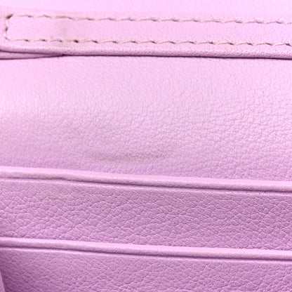 Christian Dior Calfskin Bi-Color Envelope Chain Wallet Red Purple 12 of 18