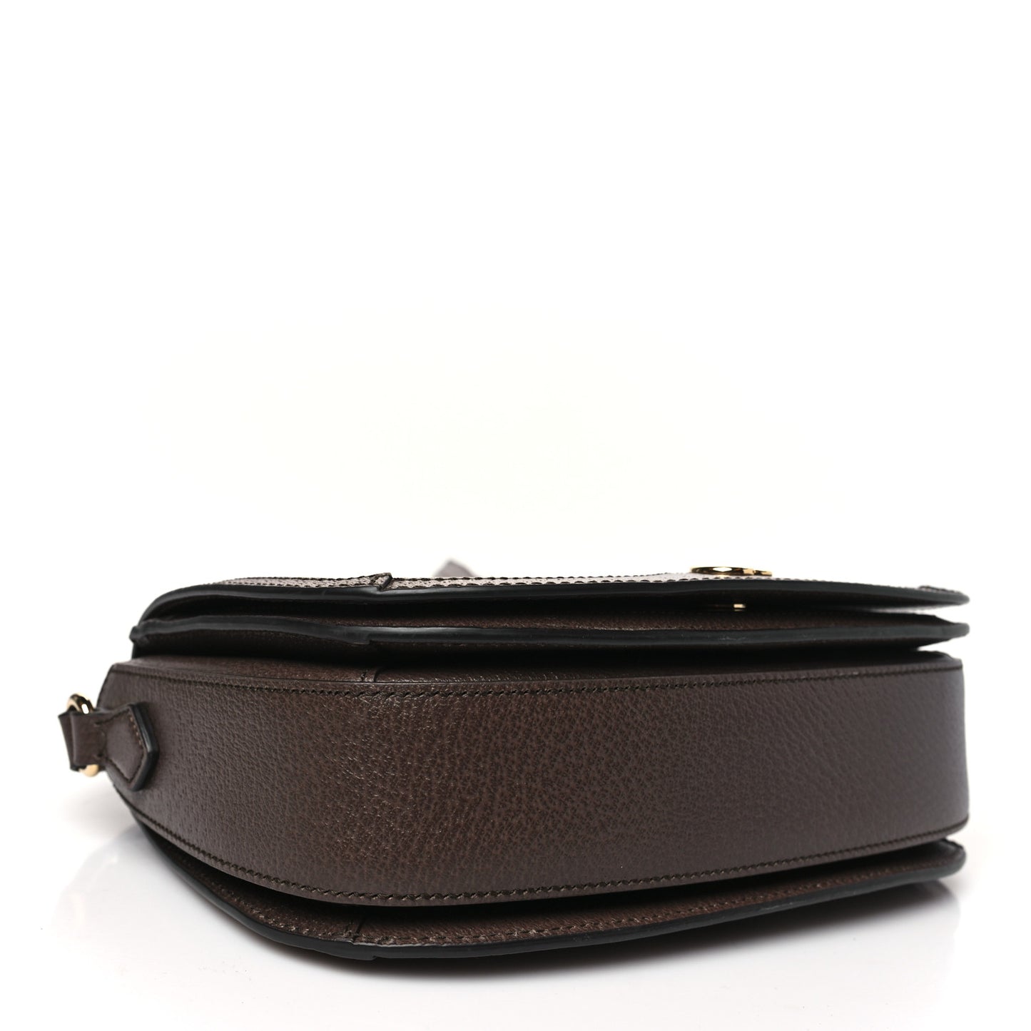 GG Supreme Monogram Web Small Ophidia Flap Messenger Bag Brown