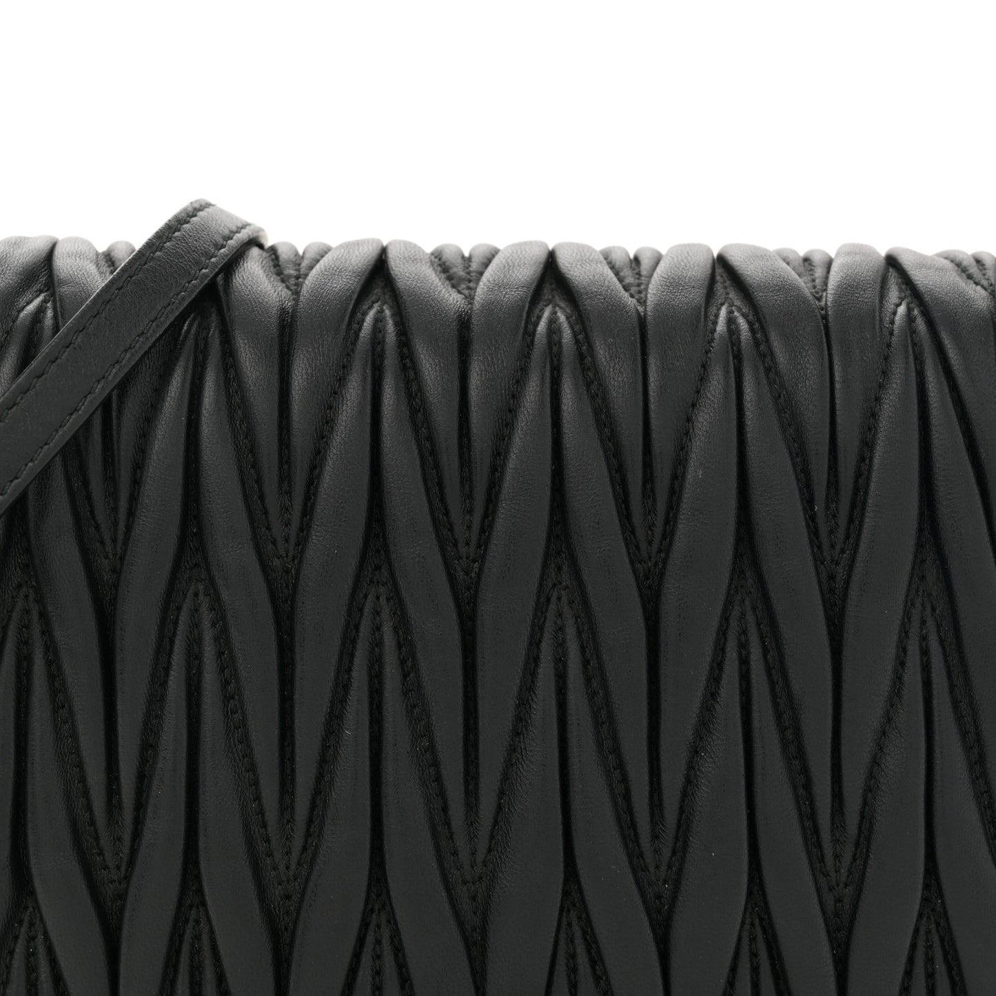 Nappa Matelasse Crossbody Black