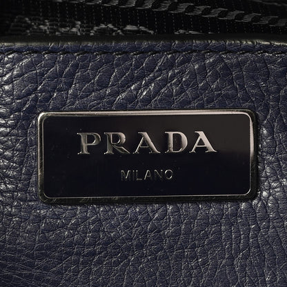 Prada Glace Calf Twin Pocket Tote Baltico 6 of 7