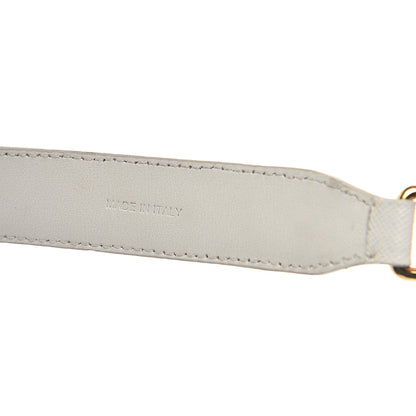 Prada Saffiano Crystal Shoulder Strap White 4 of 5