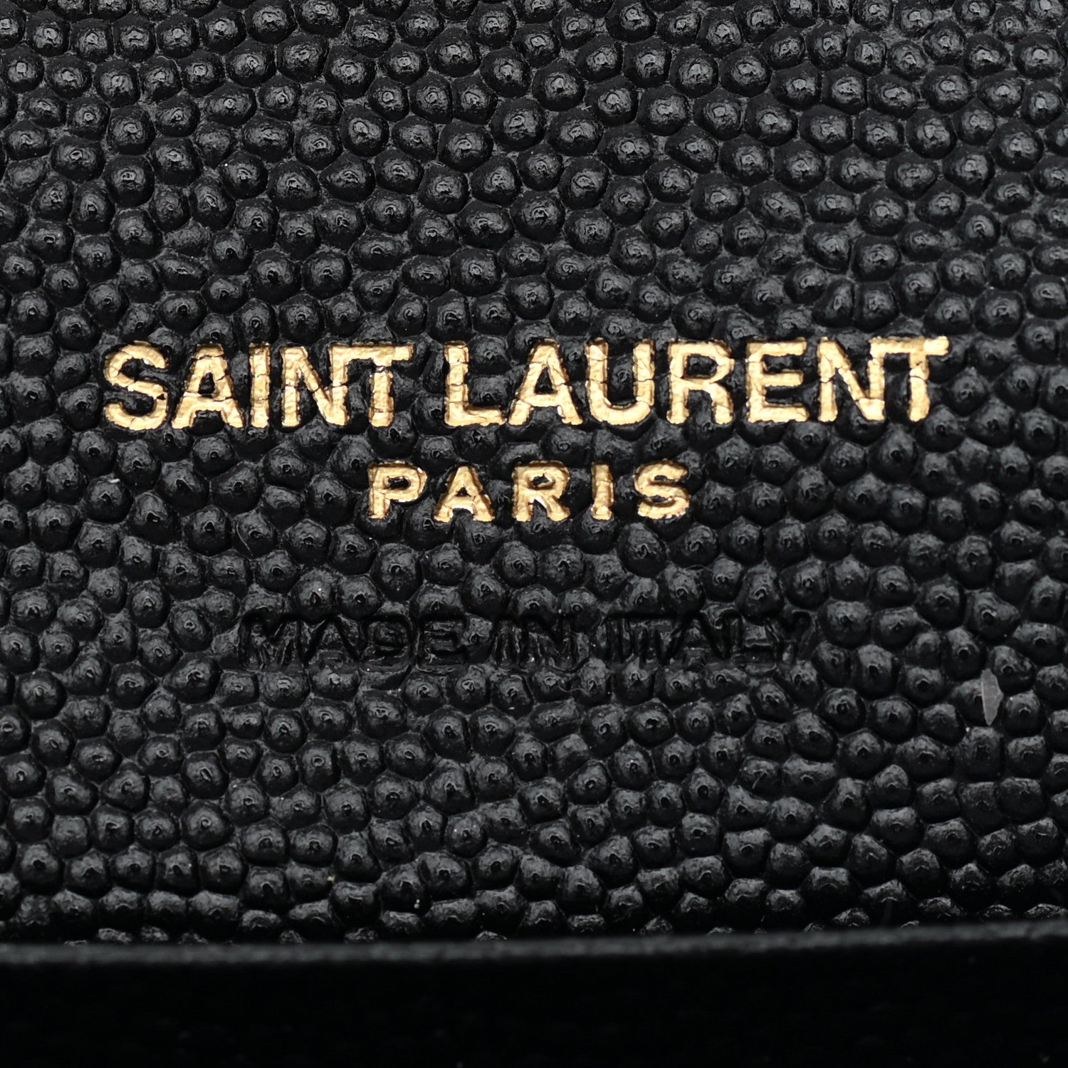 Saint Laurent Grain De Poudre Matelasse Chevron Small Monogram Envelope Wallet Black 5 of 6