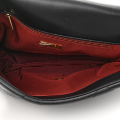 Chanel Lambskin Quilted Maxi Chanel 19 Flap Black 5 of 10