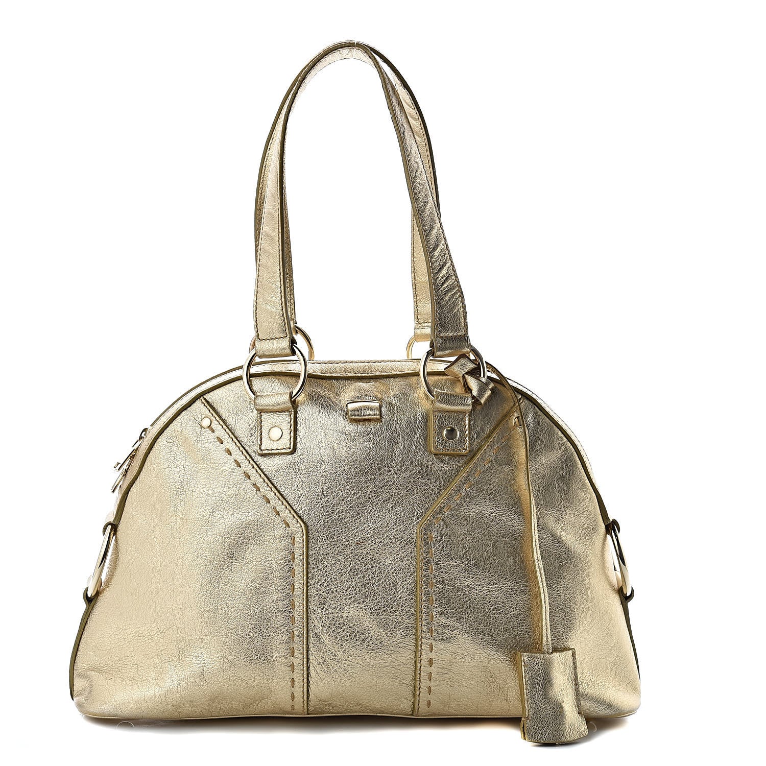 Saint Laurent Metallic Calfskin Medium Muse Gold 1 of 19