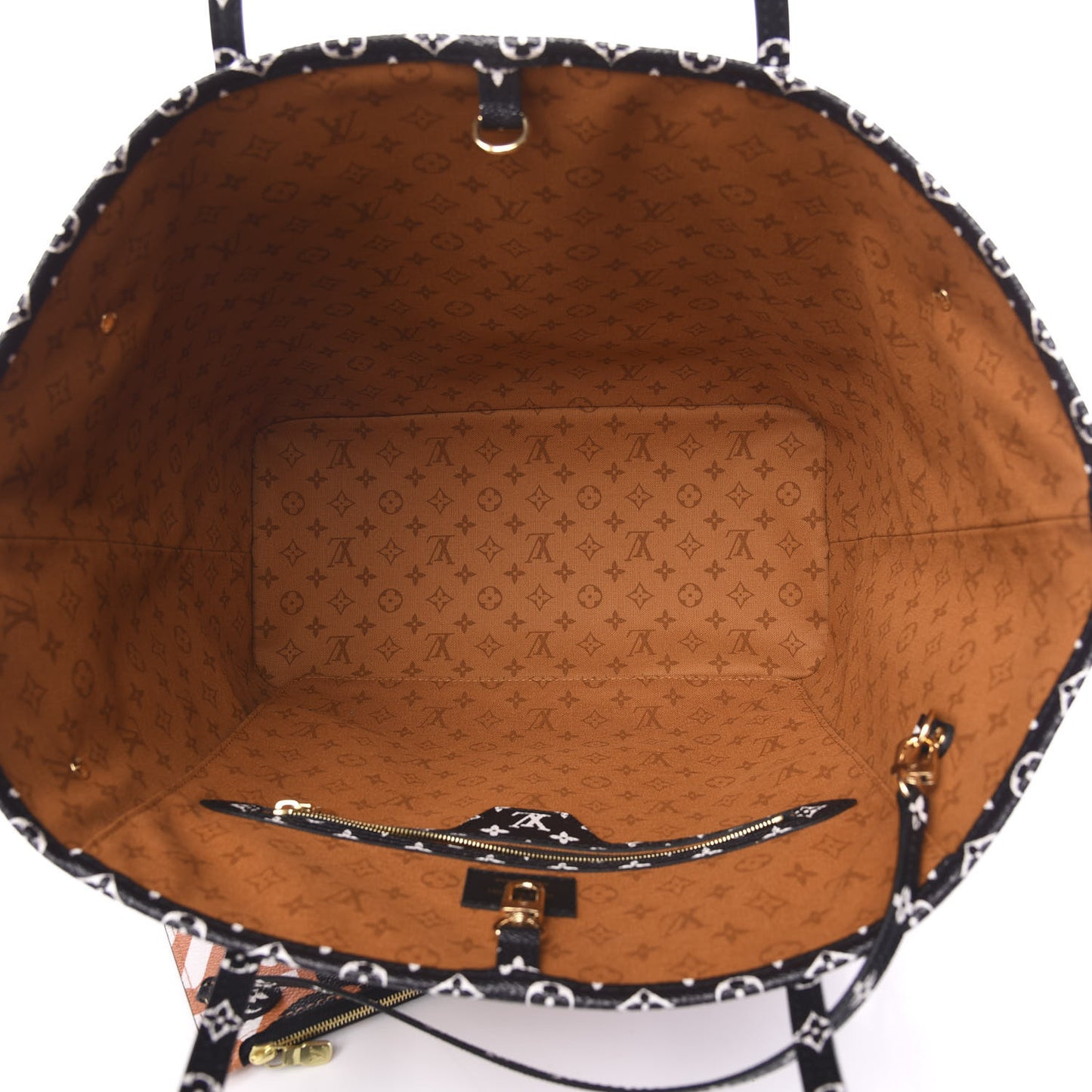 Monogram Giant Crafty Neverfull MM Creme Caramel