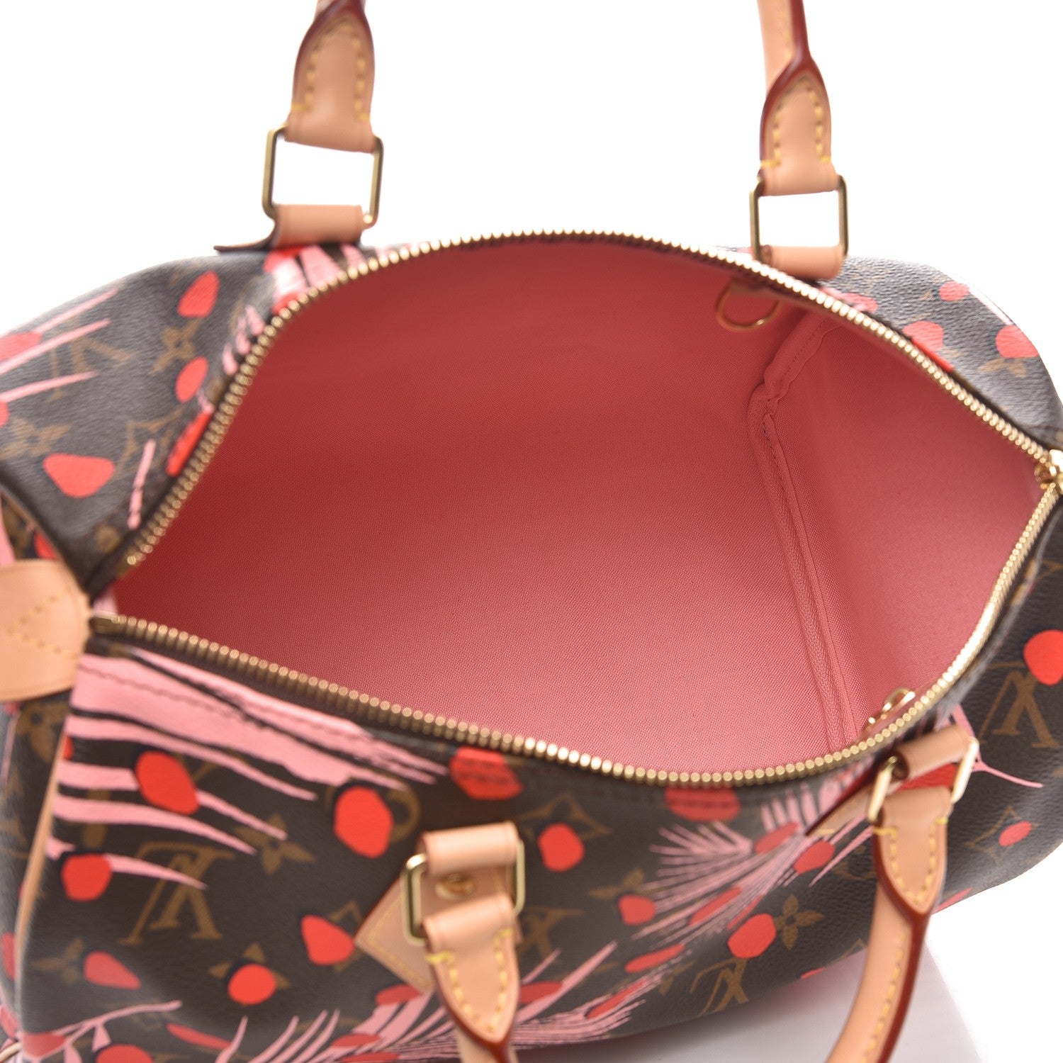 Louis Vuitton Monogram Jungle Dots Speedy 30 Sugar Pink Poppy 5 of 10