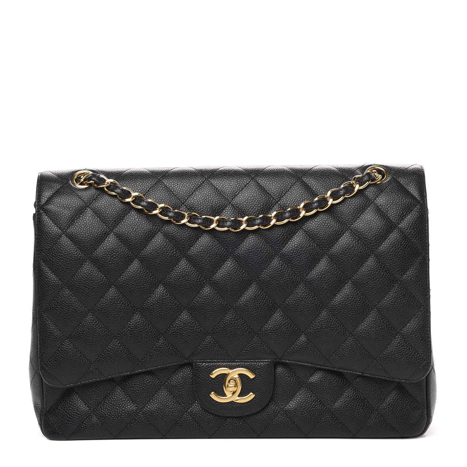 Chanel Caviar Quilted Maxi Double Flap Black 1 of 13