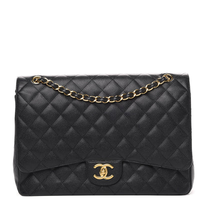 Chanel Caviar Quilted Maxi Double Flap Black 1 of 13