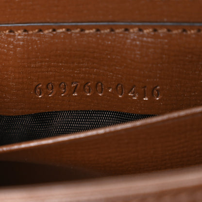 Gucci GG Supreme Monogram Azalea Calfskin Web Horsebit 1955 Wallet On Strap Beige Ebony Brown Sugar 7 of 10