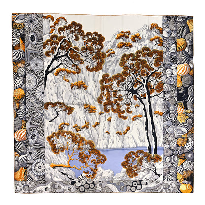 Hermes Silk Sieste Au Paradis Shawl 140 1 of 4