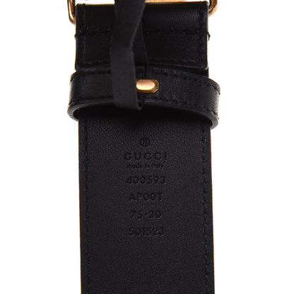Gucci Calfskin Double G 40mm Belt 75 30 Black 3 of 6