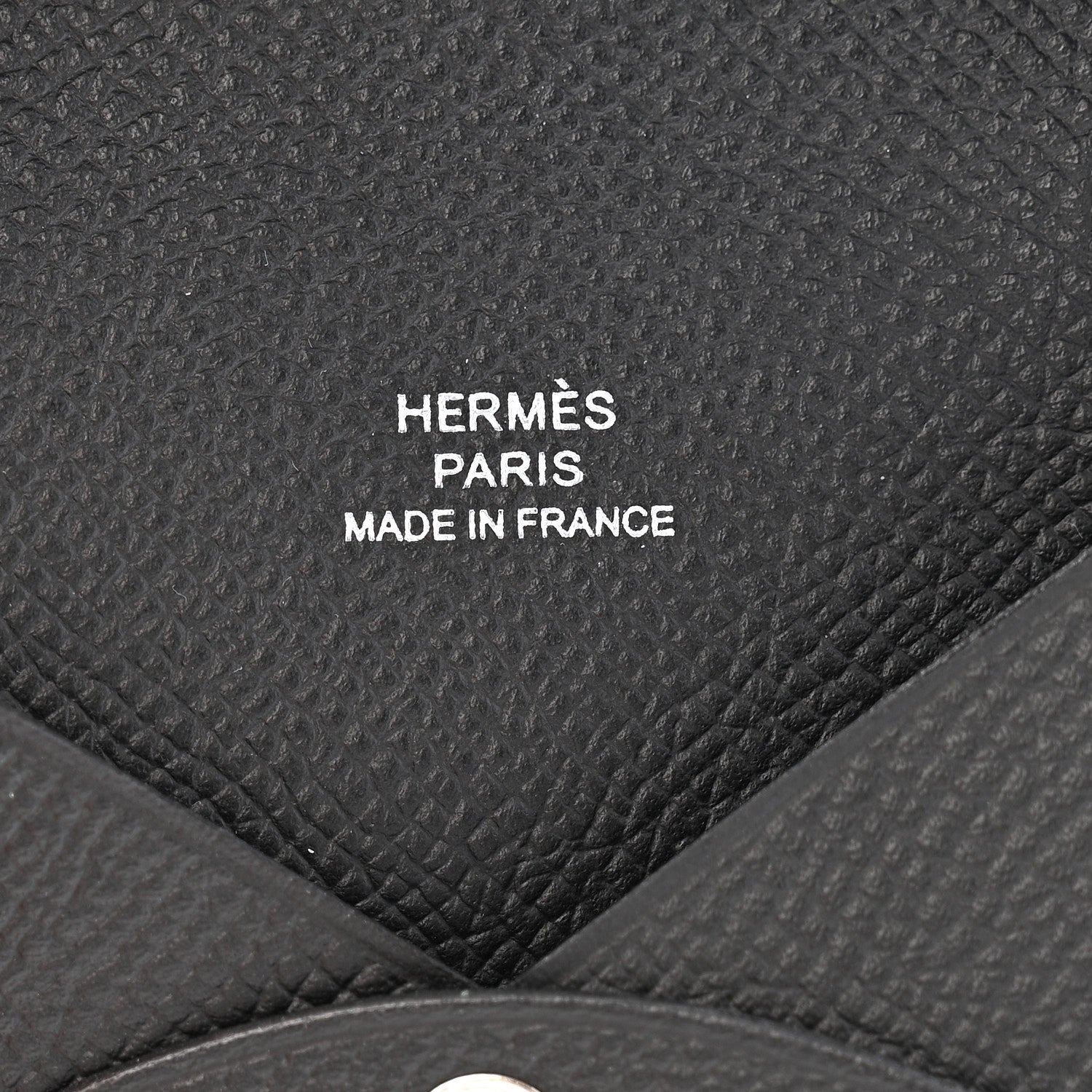 Hermes Epsom Calvi Card Case Black 6 of 8