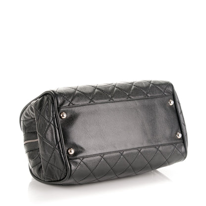 Chanel Caviar Quilted CC Timeless Bowler Black 4 of 7