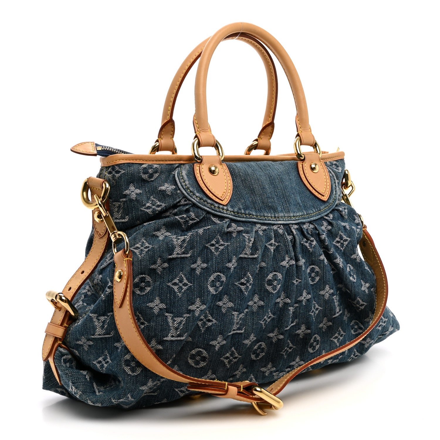 Louis Vuitton Denim Neo Cabby MM Blue 3 of 10