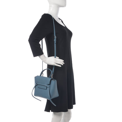 Celine Grained Calfskin Nano Belt Bag Slate Blue 2 of 8