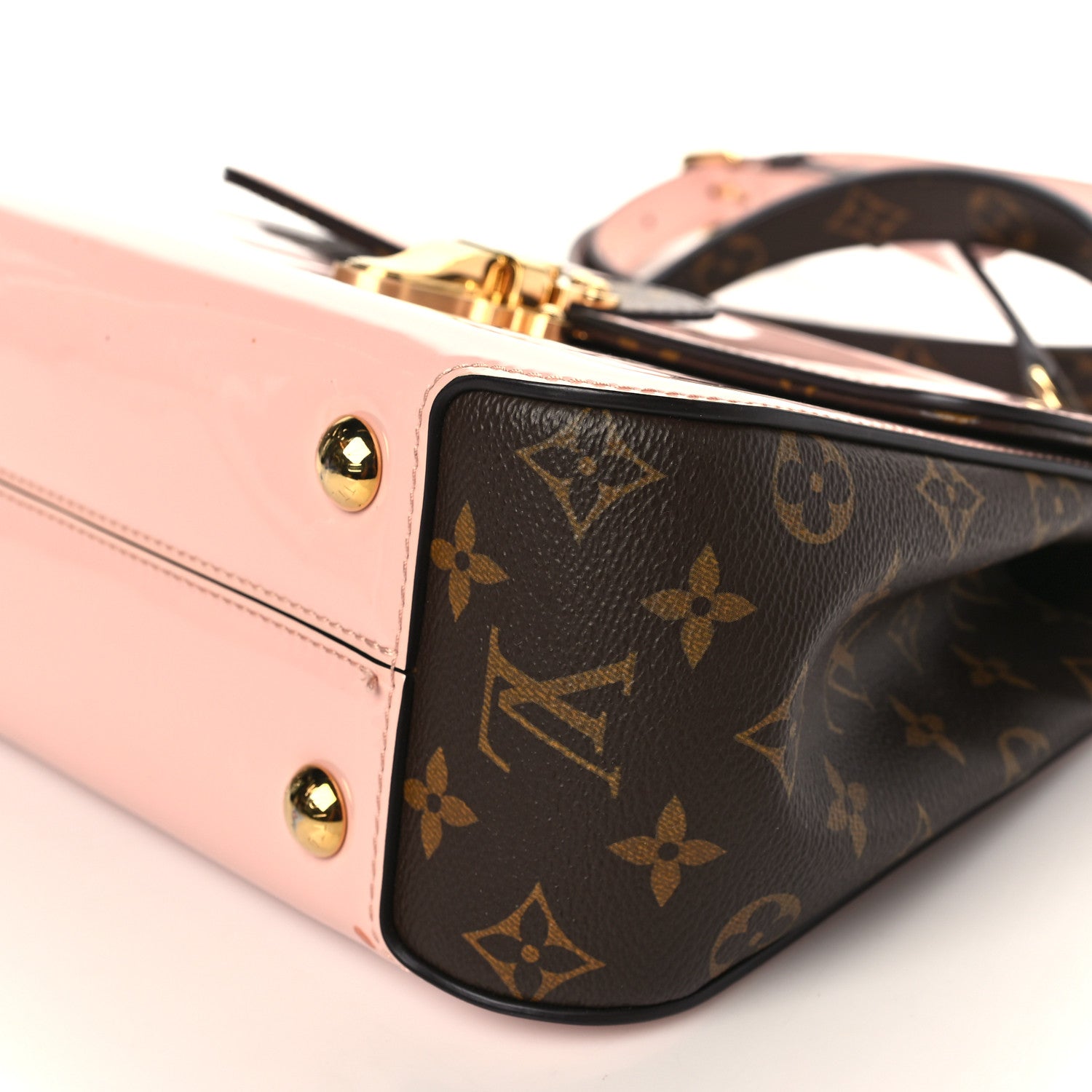 Louis Vuitton Patent Calfskin Monogram Cherrywood PM Rose Ballerine 8 of 10