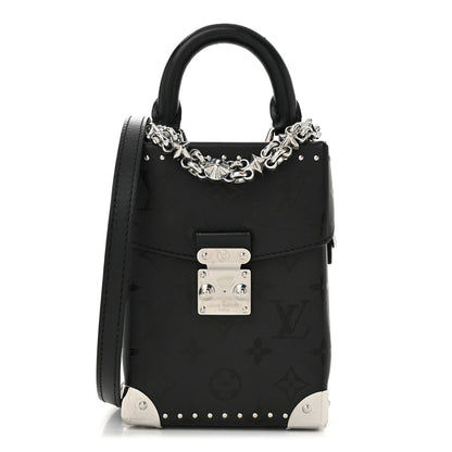 Louis Vuitton Calfskin Monogram Print Camera Box Black 1 of 10