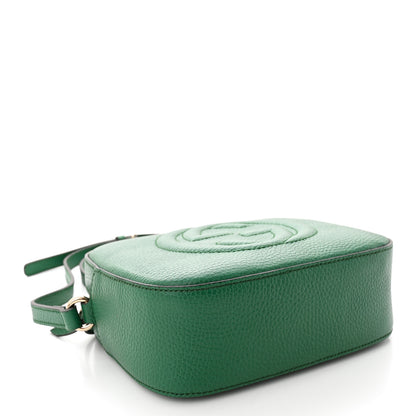 Gucci Pebbled Calfskin Small Soho Disco Bag Emerald Green 4 of 10