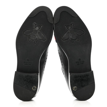 Gucci Calfskin Web Mens Queercore Brogue Derby Loafers 9 Black 6 of 13