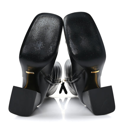 Gucci Nappa Horsebit Ankle Boots 39.5 Black 5 of 7