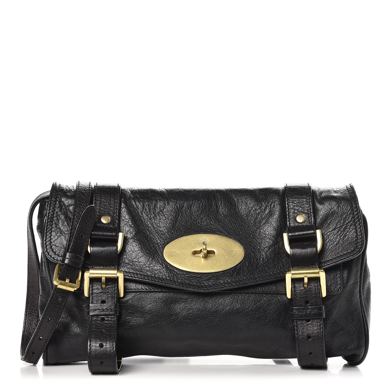Mulberry Soft Buffalo Alexa Crossbody Clutch Black 1 of 8
