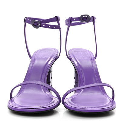 Givenchy Smooth Nappa Monochrome G Cube 85mm Sandals 39 Ultraviolet 2 of 8
