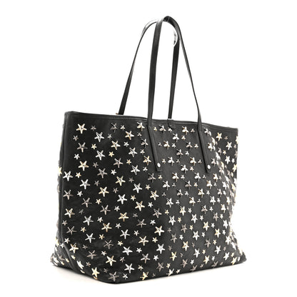 Jimmy Choo Calfskin Star Studded Tote Black 3 of 12