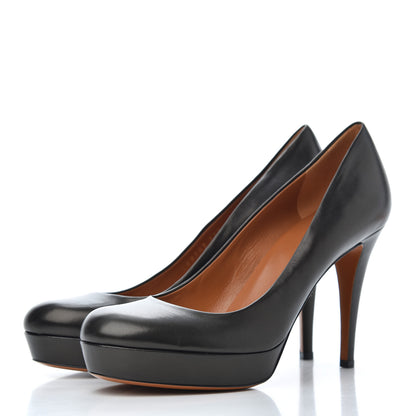 Gucci Nappa Betty Platform High Heel Pumps 37.5 Black 3 of 12
