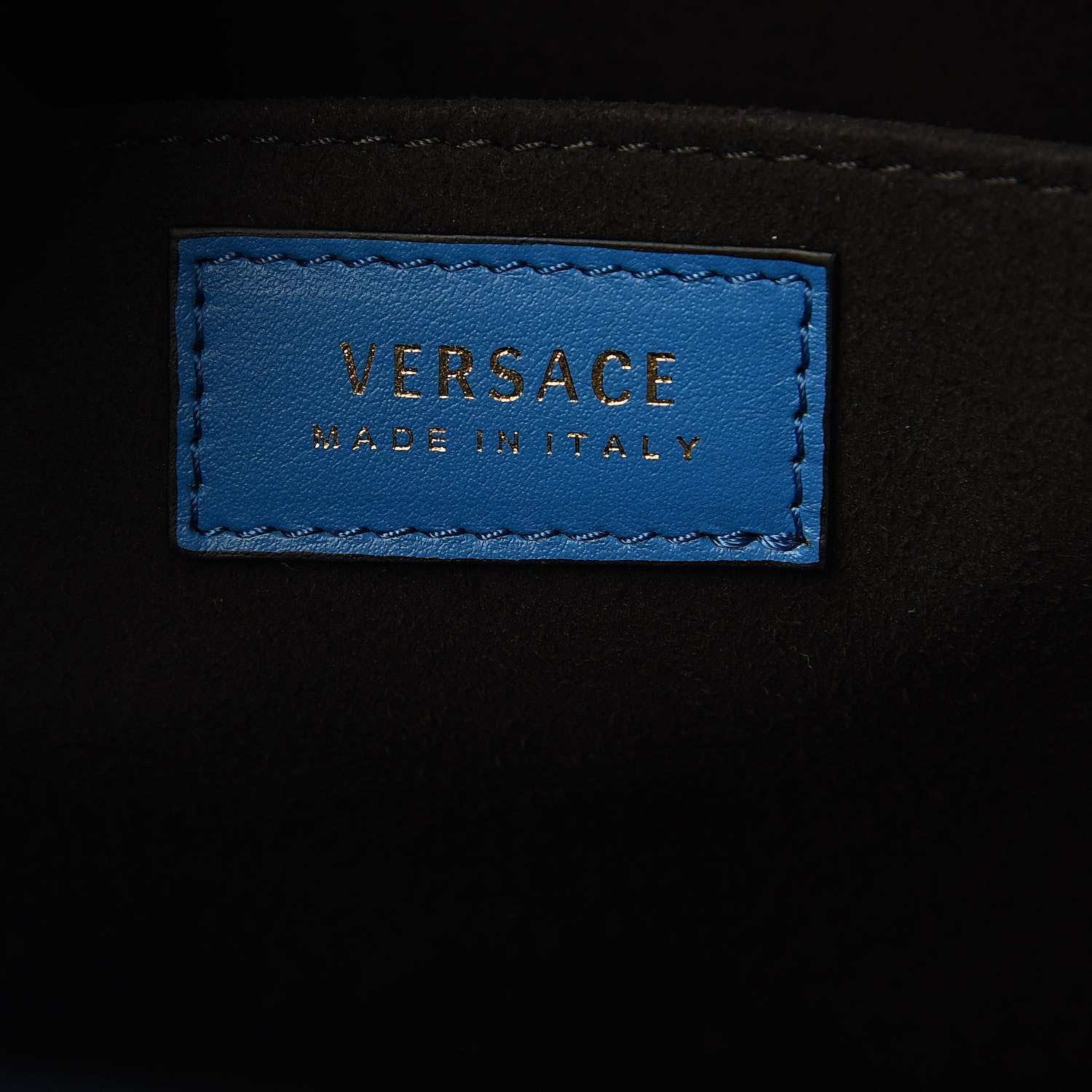 Versace Vitello Tribute X Tote Blue 6 of 9