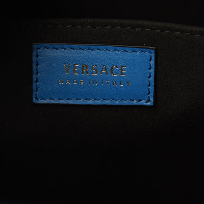 Versace Vitello Tribute X Tote Blue 6 of 9