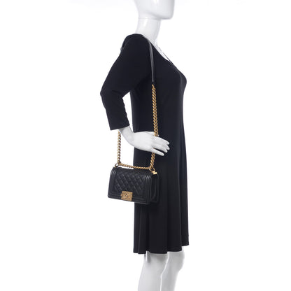 Chanel Caviar Quilted Small Boy Flap Black 2 of 10