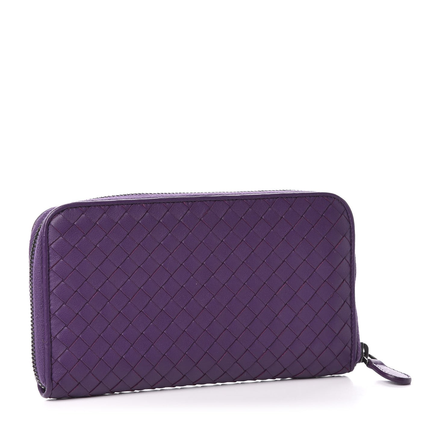 Nappa Intrecciato Zip Around Wallet Monalisa