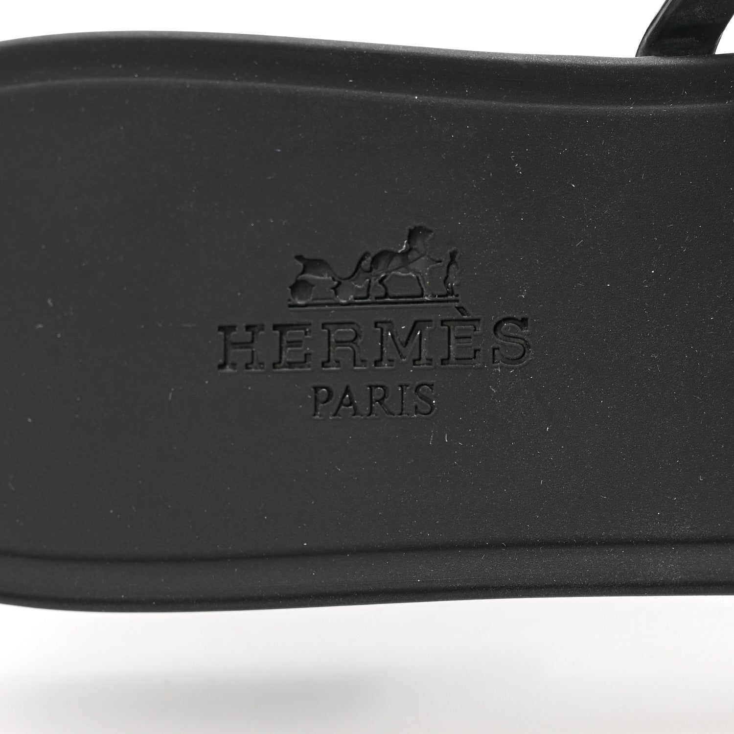 Hermes Rubber Chaine d'Ancre Rivage Sandals 37 Black 6 of 7
