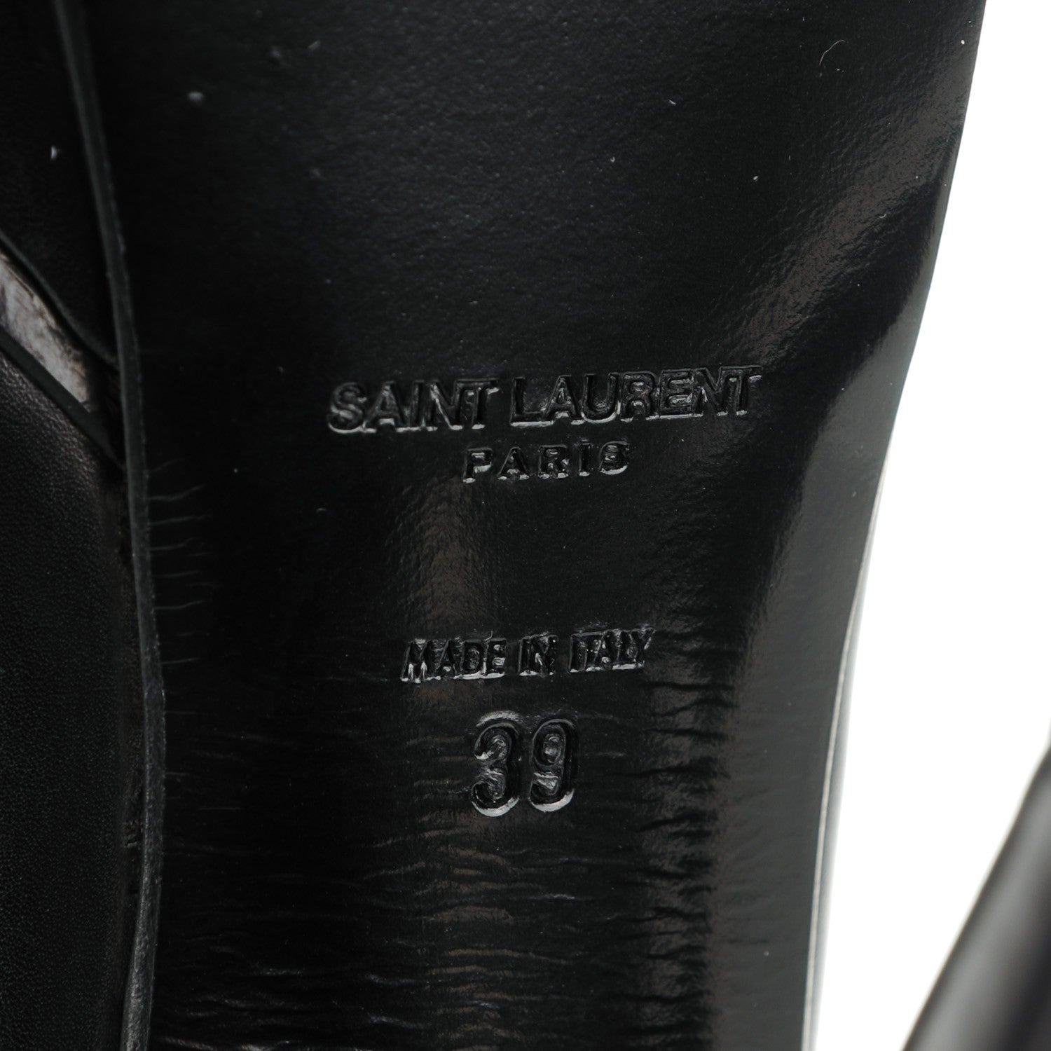 Saint Laurent Calfskin Tribtute 105 Platform Pumps 39 Nero Black 6 of 9