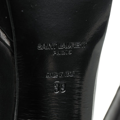 Saint Laurent Calfskin Tribtute 105 Platform Pumps 39 Nero Black 6 of 9