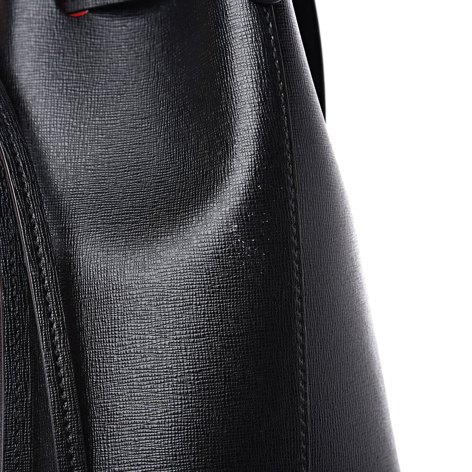 Mansur Gavriel Saffiano Mini Bucket Bag Black Flamma 10 of 11