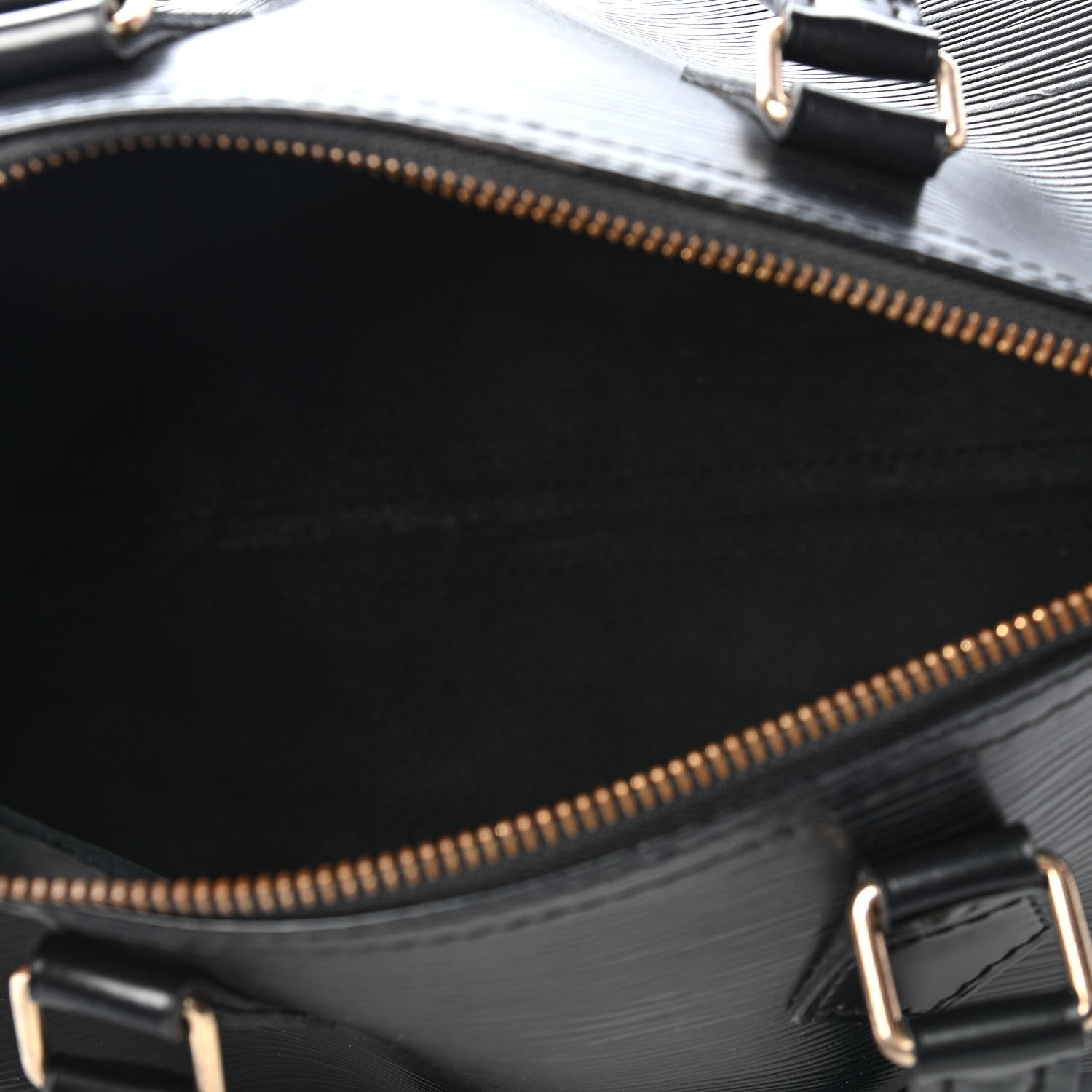 Louis Vuitton Epi Speedy 25 Black 5 of 9