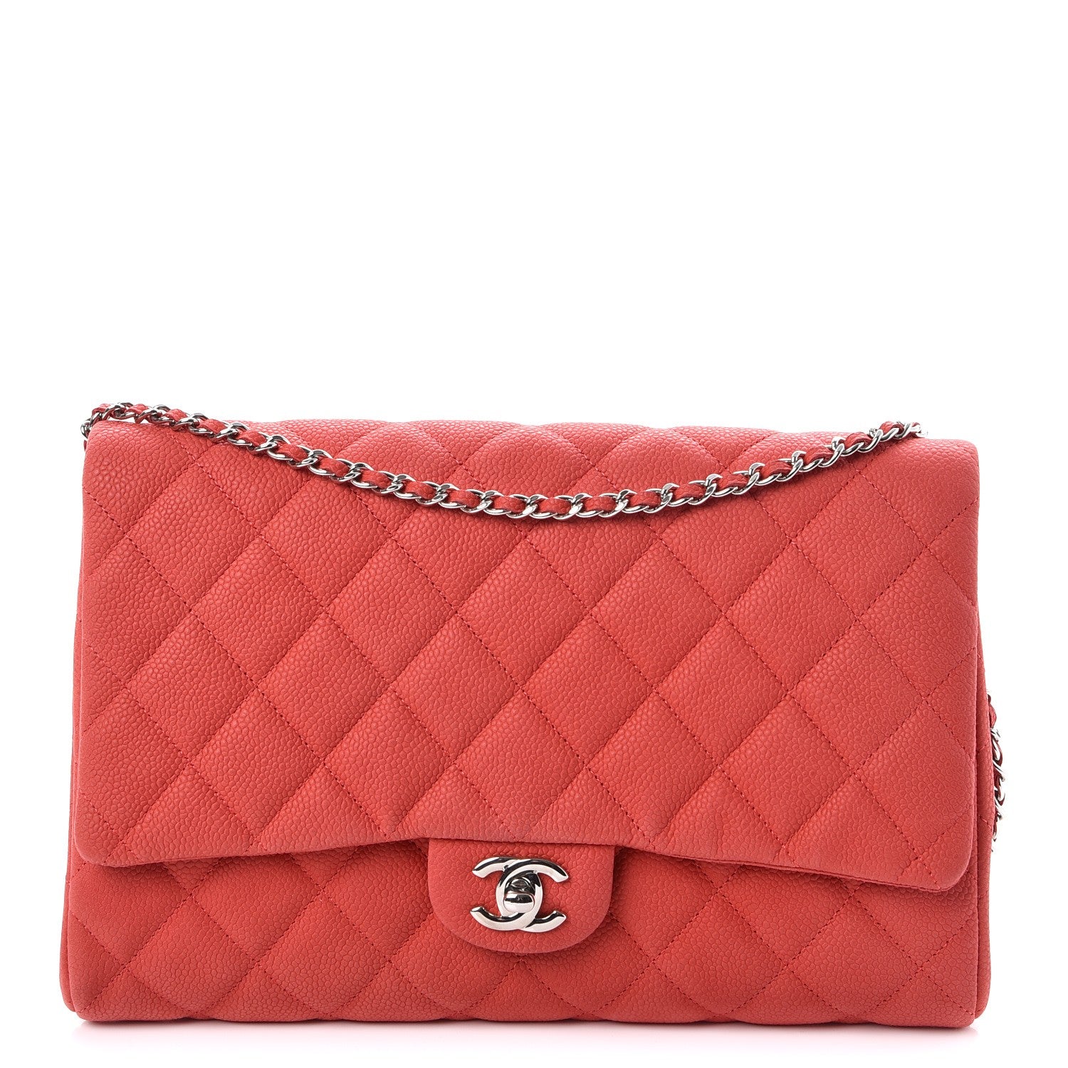 Chanel Iridescent Caviar Clutch with Chain Flap Pink 1 of 7