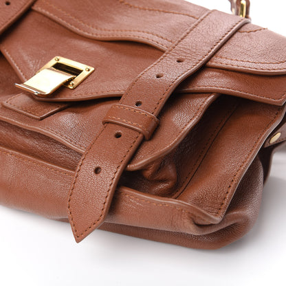 Proenza Schouler Lambskin Tiny PS1 Satchel Saddle 11 of 12