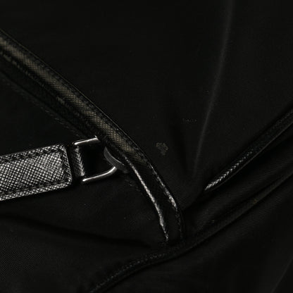 Prada Tessuto Nylon Saffiano Shopping Tote Black 9 of 15