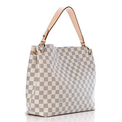 Louis Vuitton Damier Azur Graceful PM Rose Ballerine 3 of 12