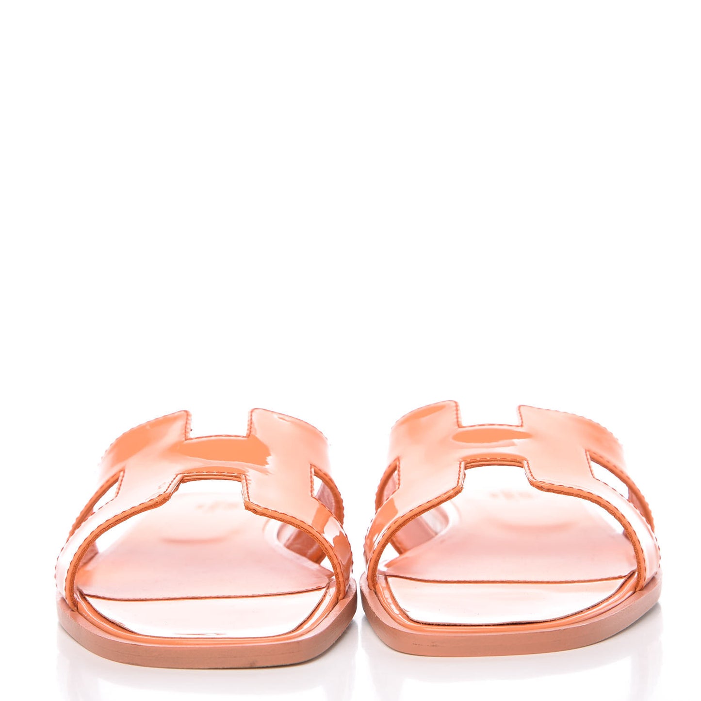 Patent Oran Sandals 38 Orange Melon