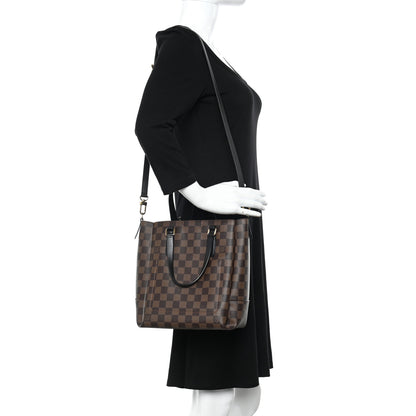 Louis Vuitton Damier Ebene Belmont PM Black 2 of 9